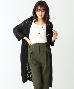 B:MING by BEAMS / 透かし柄ニットガウン 18SS