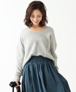 B:MING by BEAMS / フォックス混 Vネックプルオーバー 18AW