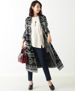 B:MING by BEAMS / ジャカード ニットガウン 18AW
