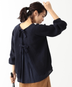 B:MING by BEAMS / リボン布帛コンビ プルオーバー 18AW