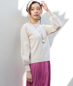 B:MING by BEAMS / 袖ボリューム ニットプルオーバー 19SS