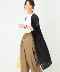 B:MING by BEAMS / シアー 天竺 ロング カーディガン 20