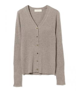 B:MING by BEAMS / キャシュウール ワイドリブ Vネック カーディガン  20