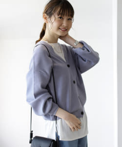 B:MING by BEAMS / 総針 Vネック カーディガン