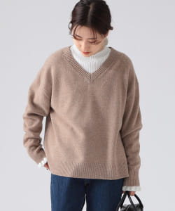 B:MING by BEAMS / AQUAカシミヤ混 Vネック プルオーバー