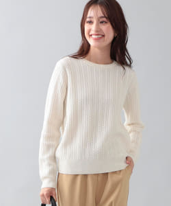 B:MING by BEAMS / ウールケーブル クルーネック プルオーバー 21AW-P