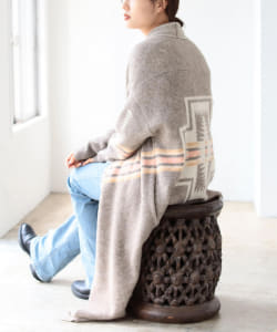▲PENDLETON × B:MING by BEAMS / 別注 ロング カーディガン