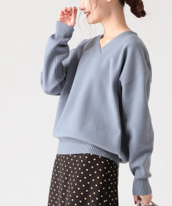 B:MING by BEAMS / ミラノリブ Vネック プルオーバー 21AW