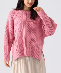 B:MING by BEAMS / パッチワーク ニット プルオーバー 21AW