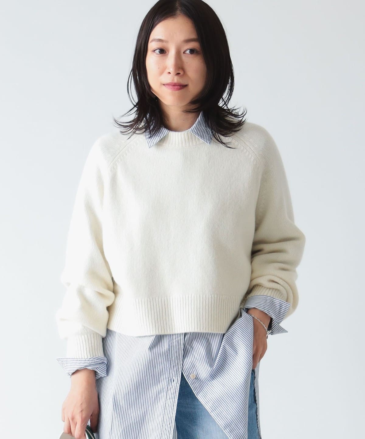 送料無料 Spick and Span ハミルトンウール ニット プルオーバー Spick & Span（スピックアンドスパン）の「ウールカシミヤ