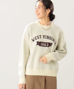▲B:MING by BEAMS / ロゴ ジャカード ニット