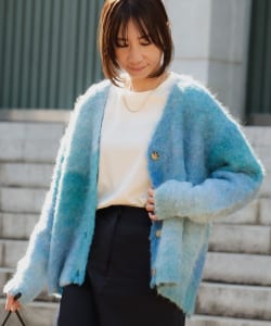 ▲B:MING by BEAMS / グラデーション ニット カーディガン