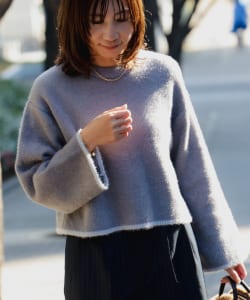 ▲ B:MING by BEAMS / ソフト シャギー ニット プルオーバー