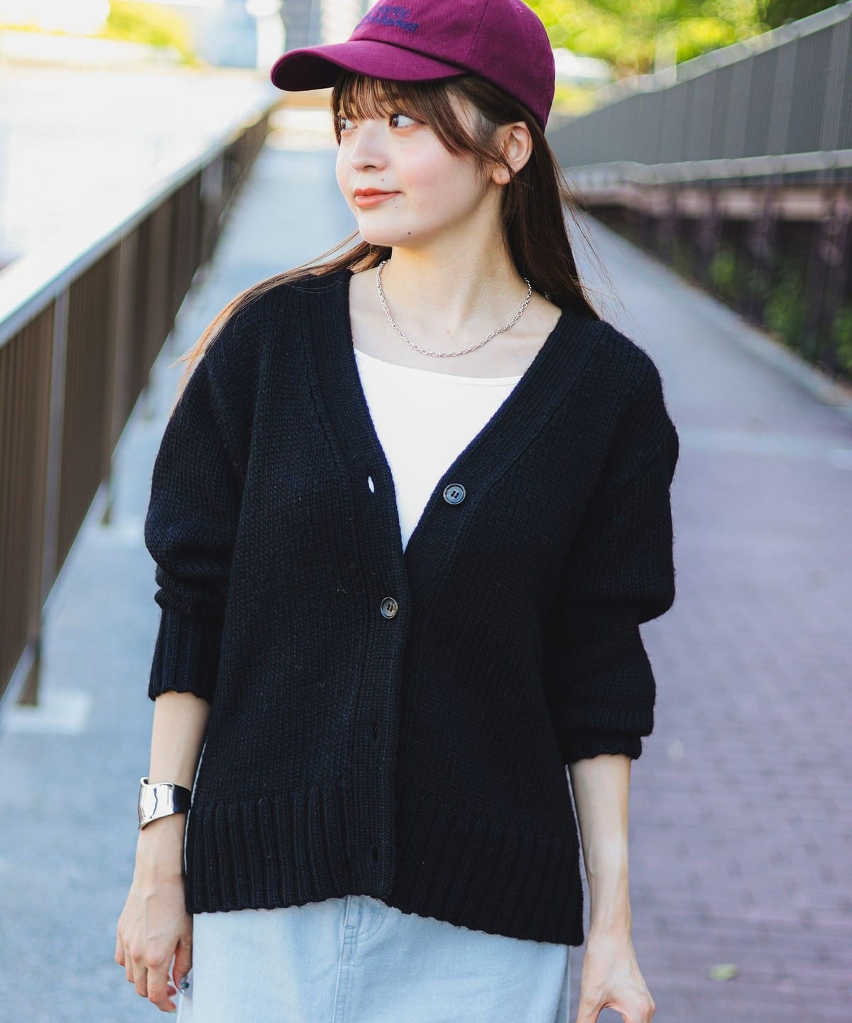 エドワード Vネック ニット カーディガン トップス WOMEN BLACK ONE SIZE エドワード Vネック ニット カーディガン トップス WOMEN BLACK ONE SIZE