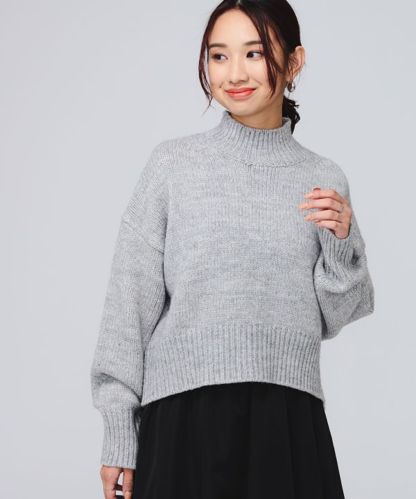 ✨新品タグ付き✨ビーミングbyビームス 長袖ニット ハイネック リブ サックス B:MING by BEAMS（ビーミング by ビームス）【タイムセール