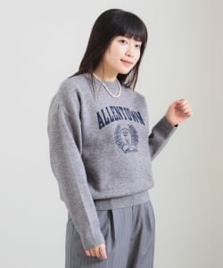 ロゴ ジャカード ニット