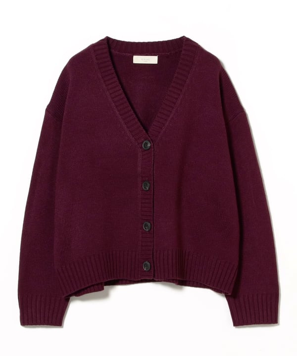 B:MING by BEAMS Platinum ロングカーディガン モカ トップス
