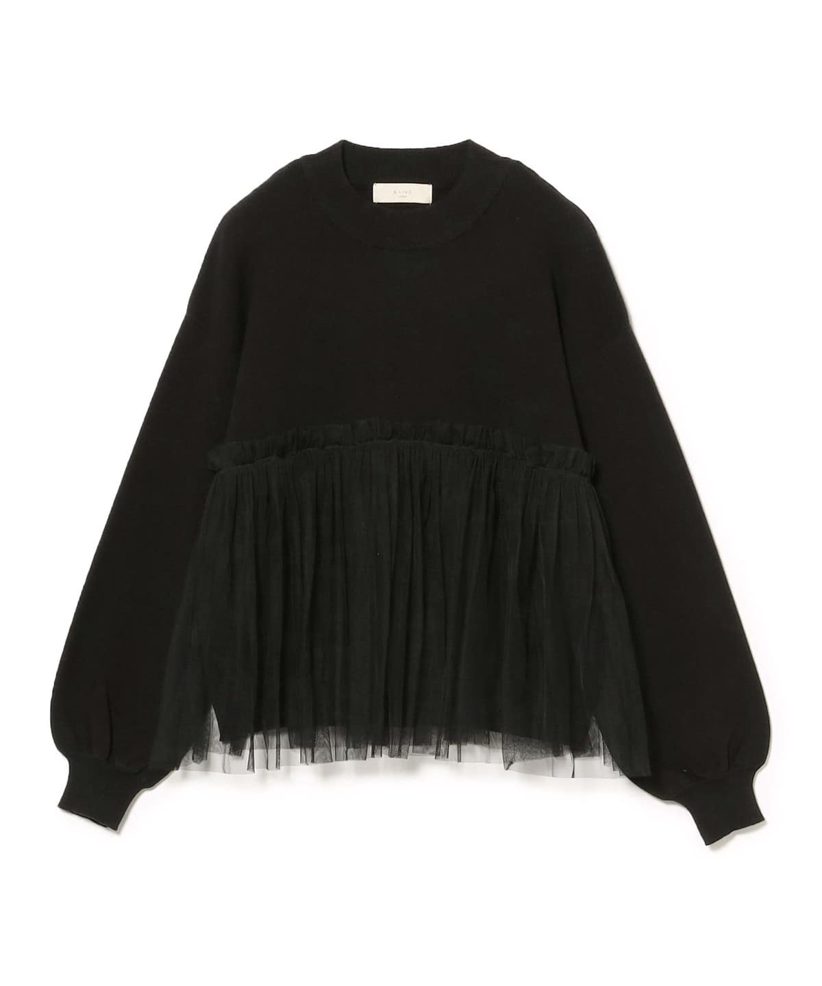 チュール ニット トップス トップス WOMEN BLACK ONE SIZE チュール ニット トップス トップス WOMEN BLACK ONE SIZE