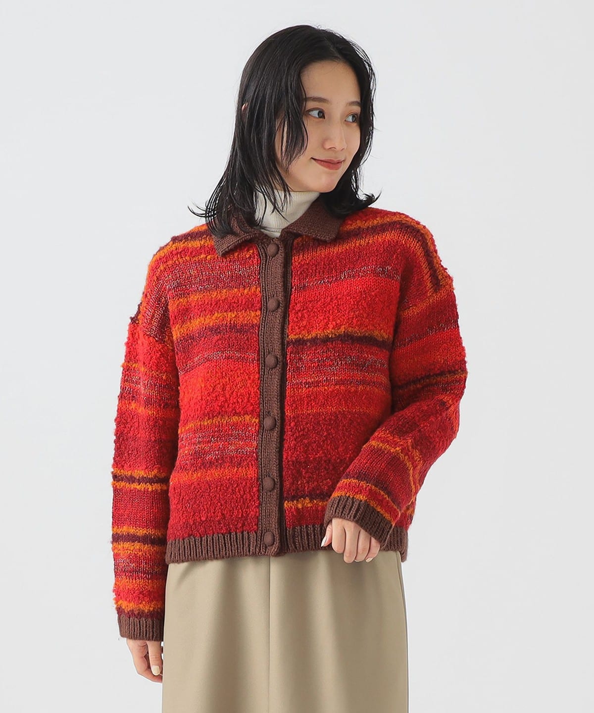 ニット カーディガン トップス WOMEN RED ONE SIZE ニット カーディガン トップス WOMEN RED ONE SIZE