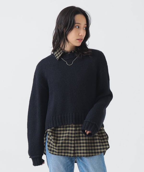 新品タグ付き＊BEAM SHEART ボリュームネックショートダウンS ネイビー 今年のダウン何にしますか〜？❄︎｜ビームス 立川｜BEAMS