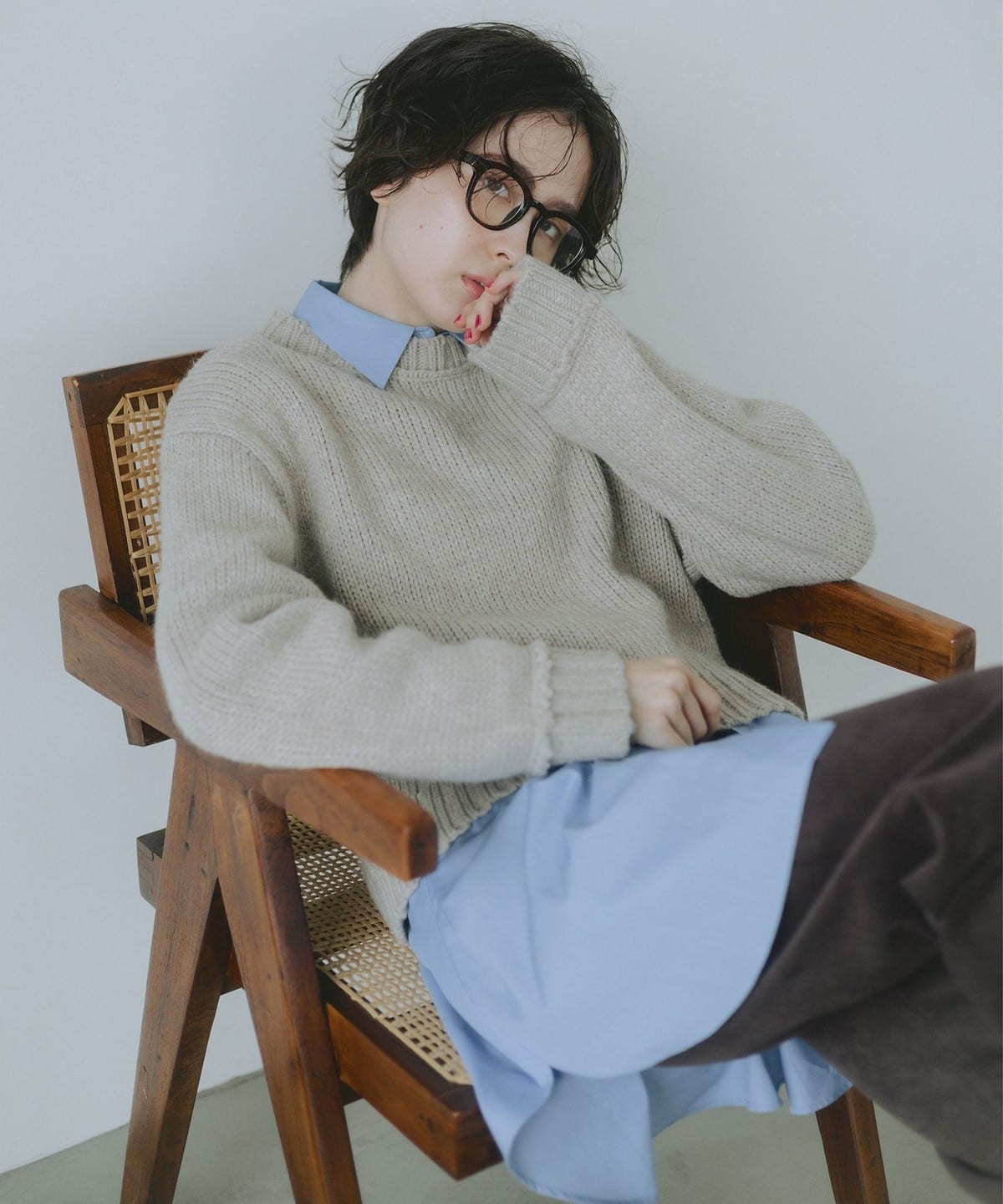 エドワード ショート プルオーバー トップス WOMEN BEIGE ONE SIZE エドワード ショート プルオーバー トップス WOMEN BEIGE ONE SIZE