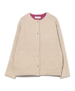 裏配色 ニット カーディガン