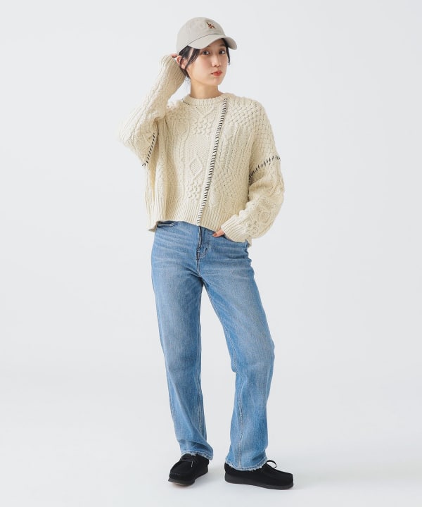 B:MING by BEAMS（ビーミング by ビームス）アラン ステッチ ニット