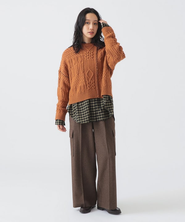 B:MING by BEAMS（ビーミング by ビームス）アラン ステッチ ニット