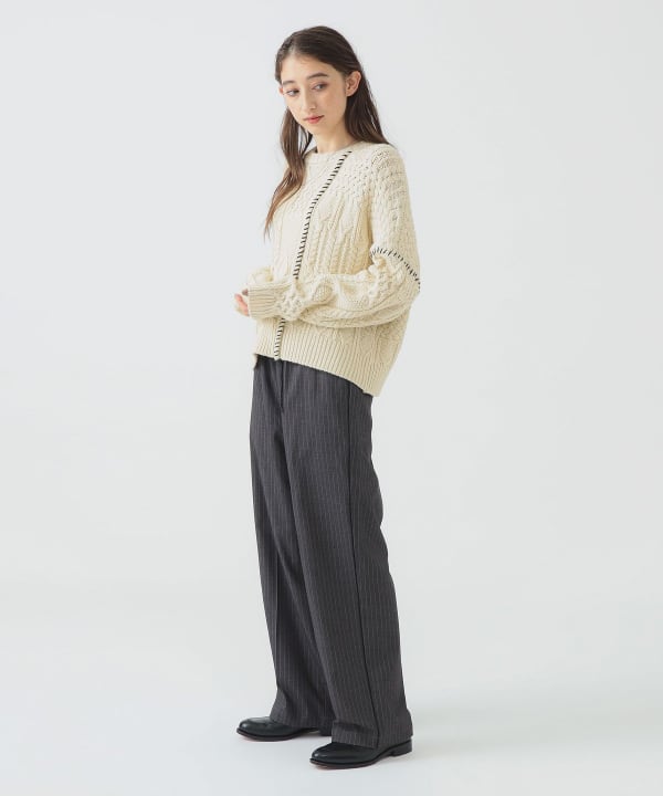 B:MING by BEAMS（ビーミング by ビームス）アラン ステッチ ニット