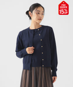 【+15%ポイントUP】デザインボタン カーディガン