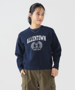ロゴ ジャカード ニット