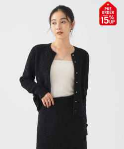 【+15%ポイントUP】ラメ ニット カーディガン