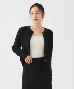 【+15%ポイントUP】ラメ ニット カーディガン