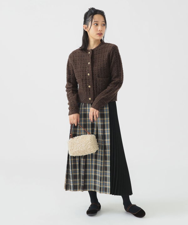 【BEAMS+ 】ネイビー ケーブルニット カーディガンＬ BEAMS+ 】ネイビー ケーブルニット カーディガンL