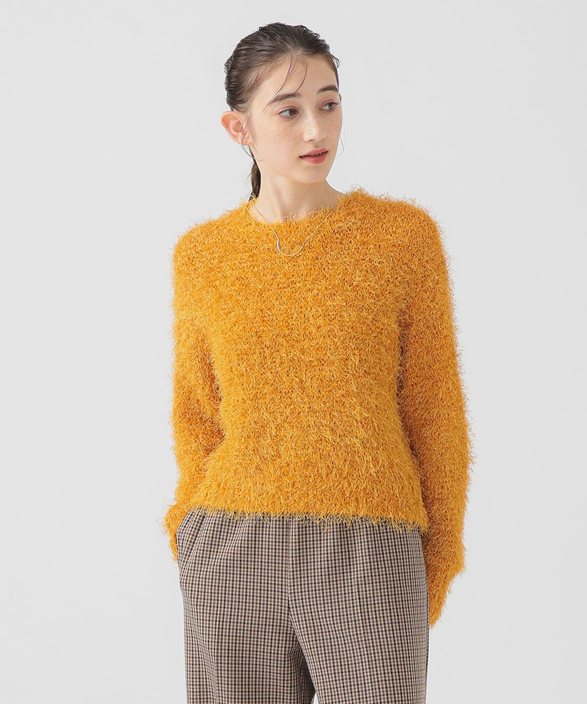 カラー シャギー ニット トップス WOMEN ORANGE ONE SIZE カラー シャギー ニット トップス WOMEN ORANGE ONE SIZE