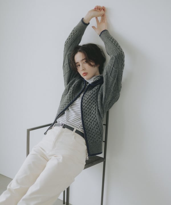 B:MING by BEAMS（ビーミング by ビームス）ニット ジップ ブルゾン