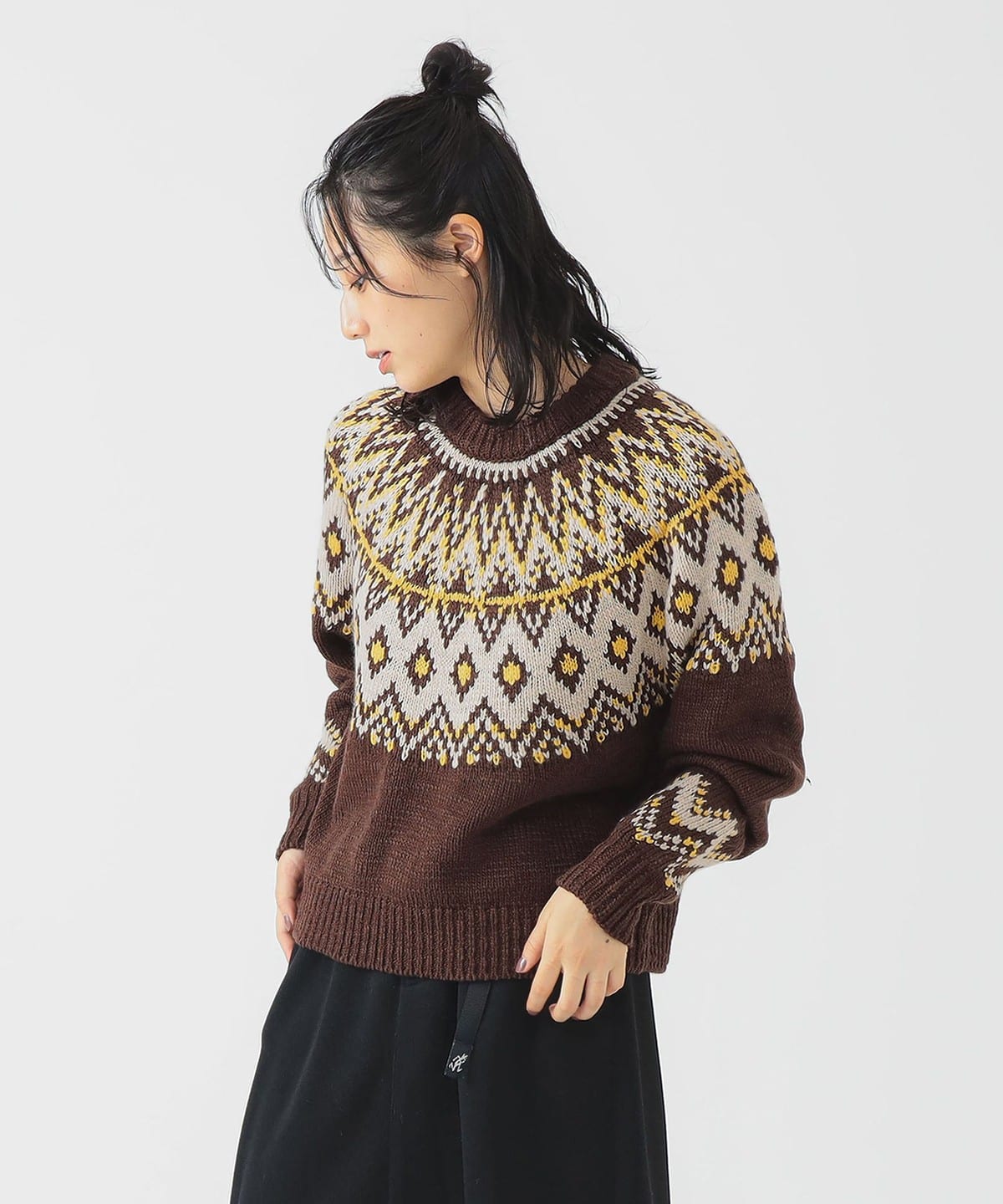求心 ニット トップス WOMEN BROWN ONE SIZE 求心 ニット トップス WOMEN BROWN ONE SIZE