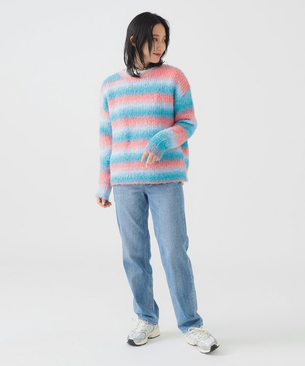 ネ*イ様 BEAMS GOLF グラデーションニットセーター Lサイズ BEAMS GOLF（ビームス ゴルフ）〈WOMEN〉 ORANGE LABEL