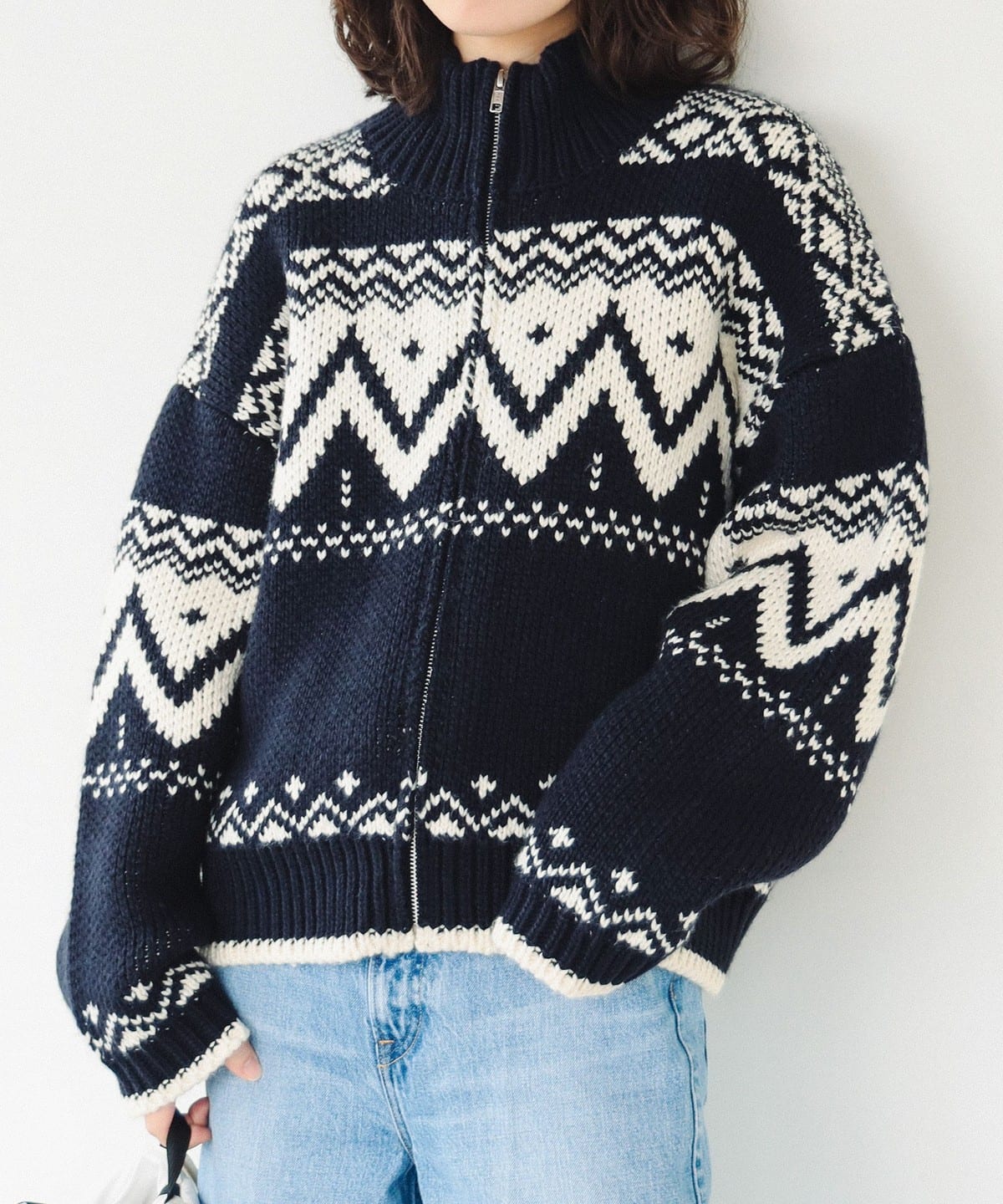 3316【激レア・美品】ハーディエイミス ビッグ刺繍バックロゴ ニットブルゾン 3316【激レア・美品】ハーディエイミス ビッグ刺繍バックロゴ ニット