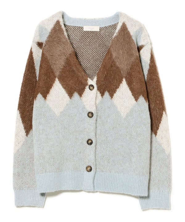 B:MING by BEAMS（ビーミング by ビームス）アーガイル カーディガン