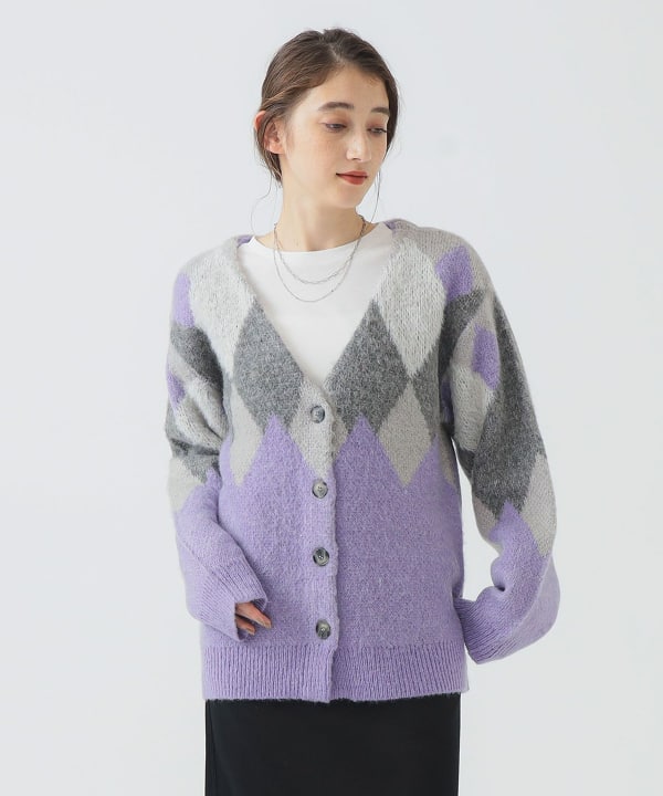 B:MING by BEAMS（ビーミング by ビームス）アーガイル カーディガン