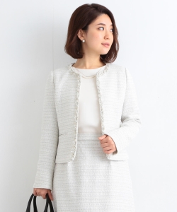 B:MING by BEAMS / ツイードノーカラー ジャケット 18MO