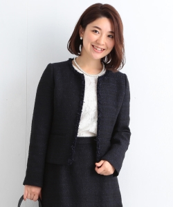 B:MING by BEAMS / ツイードノーカラー ジャケット 18MO