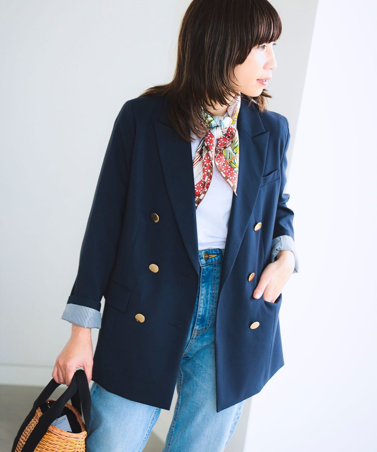 ダブル ブレスト ジャケット(S M) ジャケット WOMEN NAVY S ダブル ブレスト ジャケット(S M) ジャケット WOMEN NAVY S