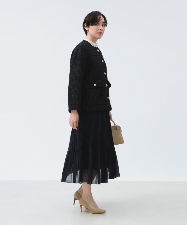 B:MING by BEAMS セットアップスーツ ノーカラー チェック S