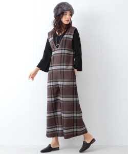 B:MING by BEAMS / チェックサロペット 17AW