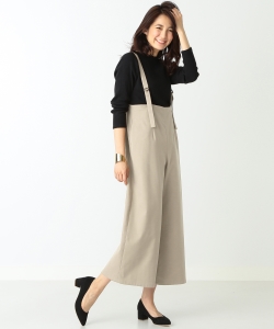 【洗える】B:MING by BEAMS / 麻混サスペンダー付 サロペットパンツ 18SS