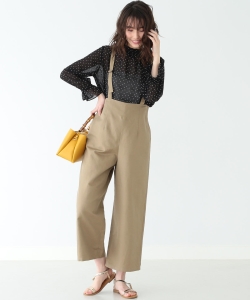 【洗える】B:MING by BEAMS / 麻混サロペット パンツ 19SS