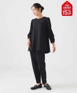 【+15%ポイントUP】【セットアイテム】ジャカード プルオーバー × パンツ セット（S～M）