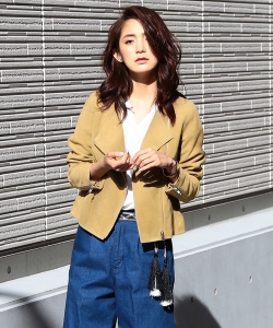 B:MING by BEAMS / シープレザーノーカラーブルゾン